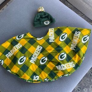 Green Bay Packers Kids/Toddler Winter Poncho & Hat | 2T-4T